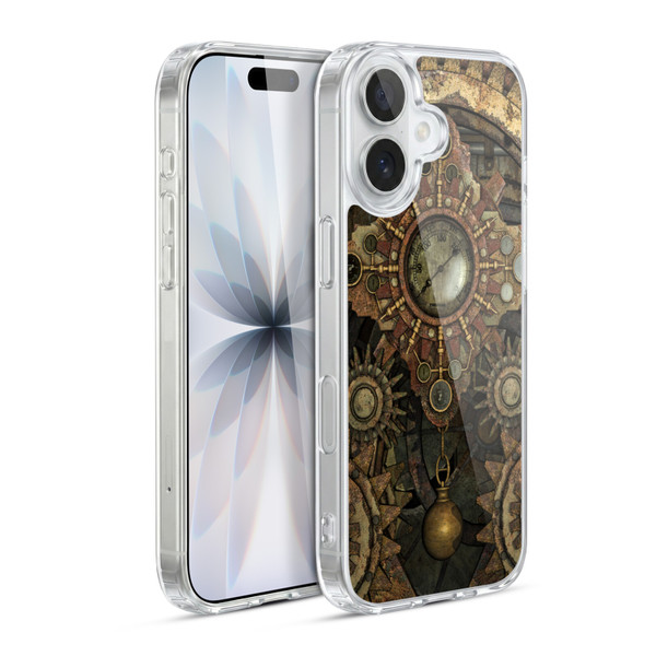 Simone Gatterwe Steampunk Rusty Vintage Gears Soft Gel Case for Apple iPhone 17
