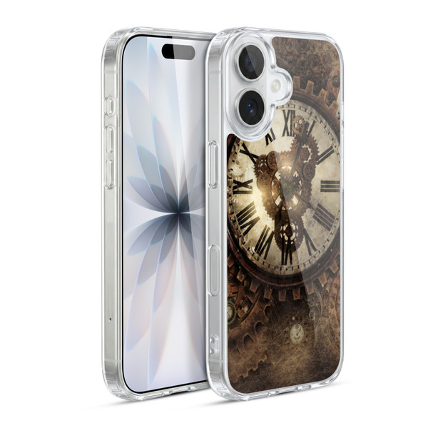 Simone Gatterwe Steampunk Vintage Clock Soft Gel Case for Apple iPhone 17