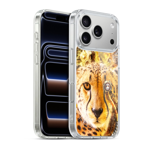 Simone Gatterwe Steampunk Cheetah Soft Gel Case for Apple iPhone 17 Pro