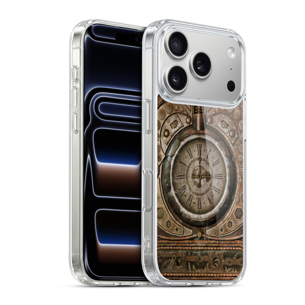 Simone Gatterwe Steampunk Grunge Clock Soft Gel Case for Apple iPhone 17 Pro
