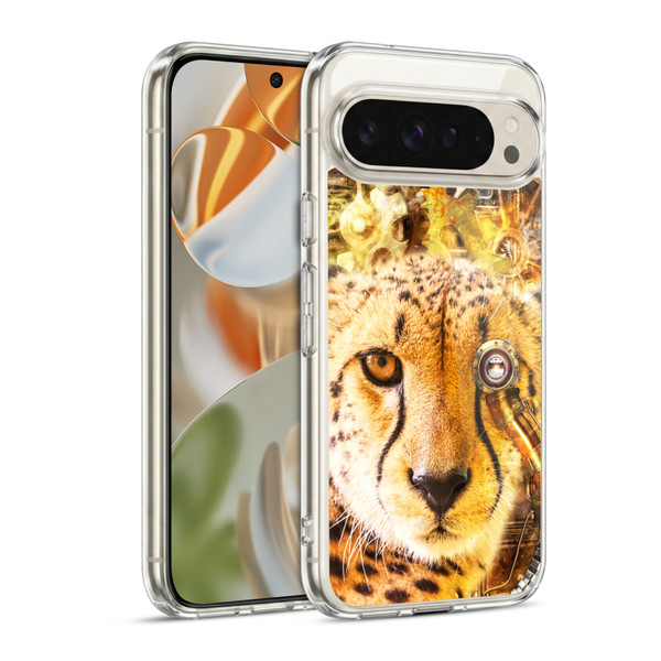 Simone Gatterwe Steampunk Cheetah Soft Gel Case for Google Pixel 9 / Pixel 9 Pro