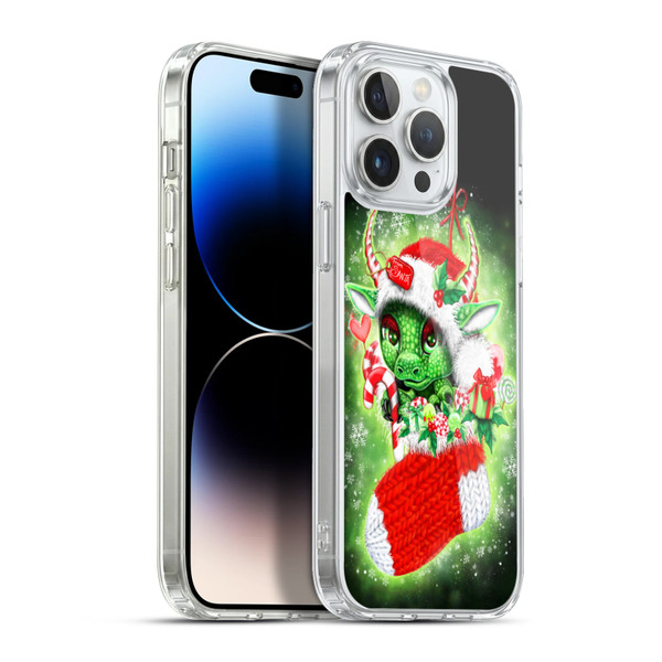 Sheena Pike Holiday Stocking Christmas Dragon Soft Gel Case for Apple iPhone 13 Pro Max & MagSafe