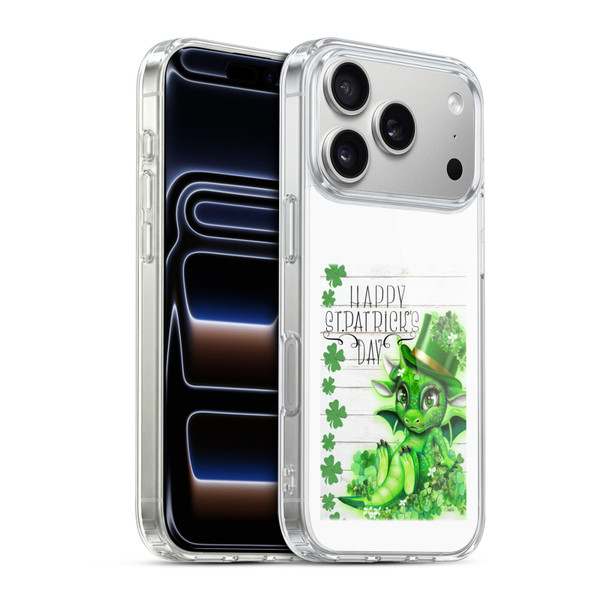 Sheena Pike Holiday St. Patrick Day Clover Dragon Soft Gel Case for Apple iPhone 17 Pro
