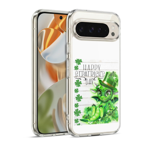 Sheena Pike Holiday St. Patrick Day Clover Dragon Soft Gel Case for Google Pixel 9 / Pixel 9 Pro