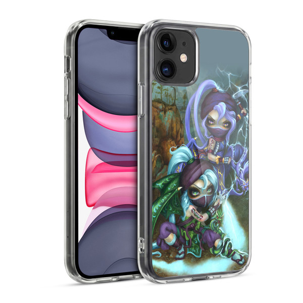 Strangeling Dragon Lightning Ninja Fairies Soft Gel Case for Apple iPhone 11