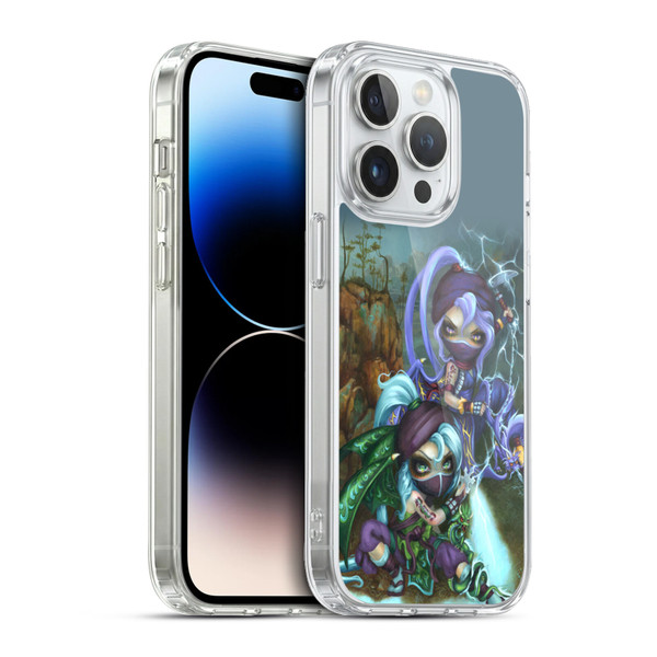 Strangeling Dragon Lightning Ninja Fairies Soft Gel Case for Apple iPhone 13 Pro & MagSafe
