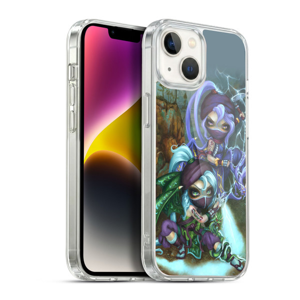 Strangeling Dragon Lightning Ninja Fairies Soft Gel Case for Apple iPhone 14