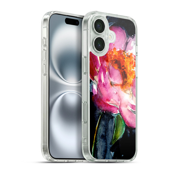 Mai Autumn Floral Blooms Peony Soft Gel Case for Apple iPhone 16 Plus & MagSafe