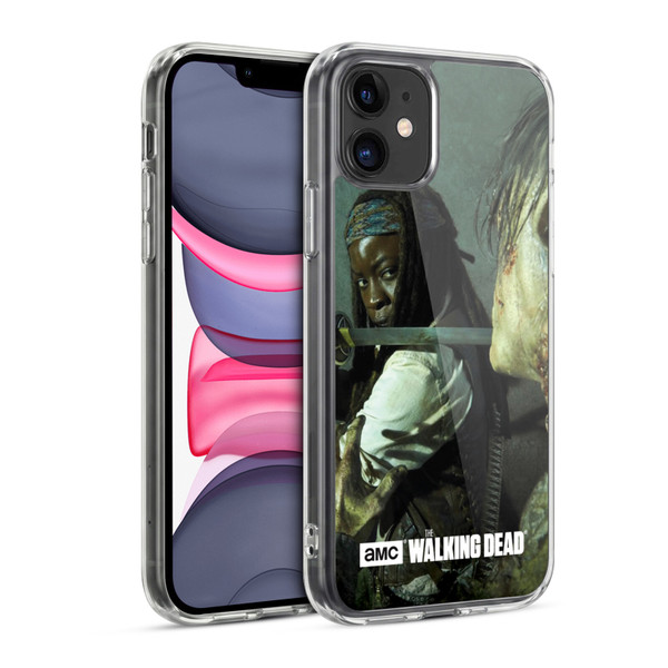 AMC The Walking Dead Filtered Characters Michonne Katana Soft Gel Case for Apple iPhone 11