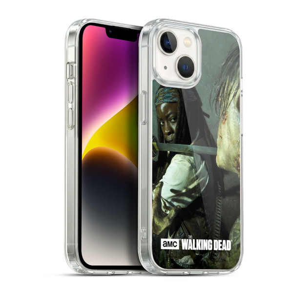 AMC The Walking Dead Filtered Characters Michonne Katana Soft Gel Case for Apple iPhone 14