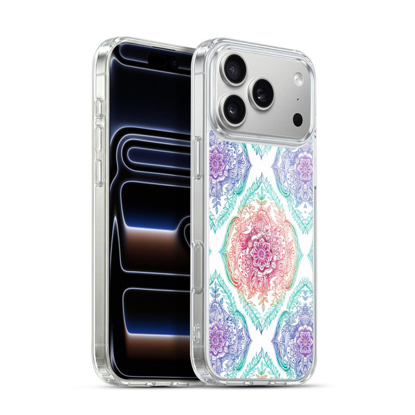 Micklyn Le Feuvre Floral Patterns Indian Ink Rainbow Version Soft Gel Case for Apple iPhone 17 Pro Max