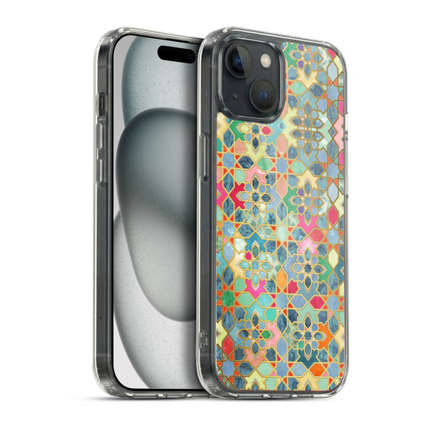 Micklyn Le Feuvre Moroccan Gilt and Glory Soft Gel Case for Apple iPhone 15 Plus & MagSafe