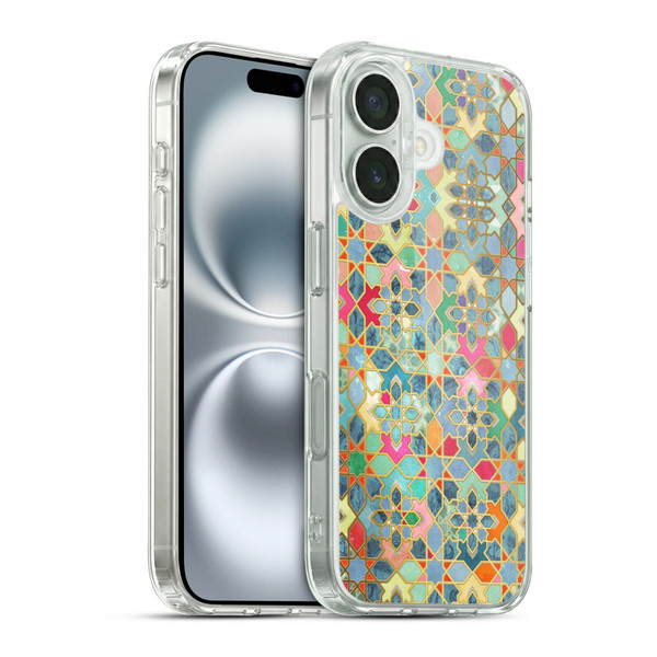 Micklyn Le Feuvre Moroccan Gilt and Glory Soft Gel Case for Apple iPhone 16 & MagSafe