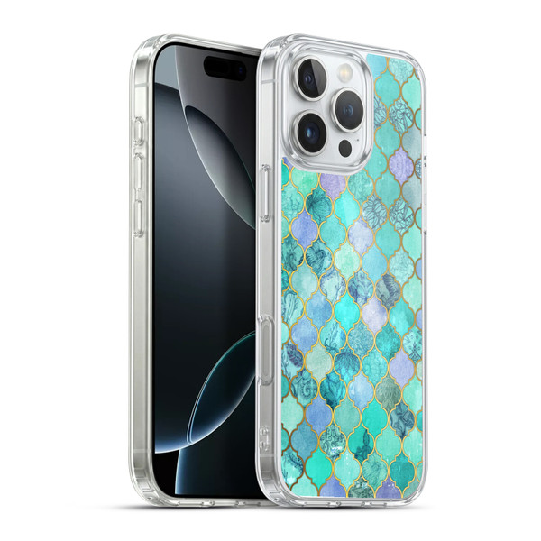Micklyn Le Feuvre Moroccan Mint Green Soft Gel Case for Apple iPhone 16 Pro Max & MagSafe