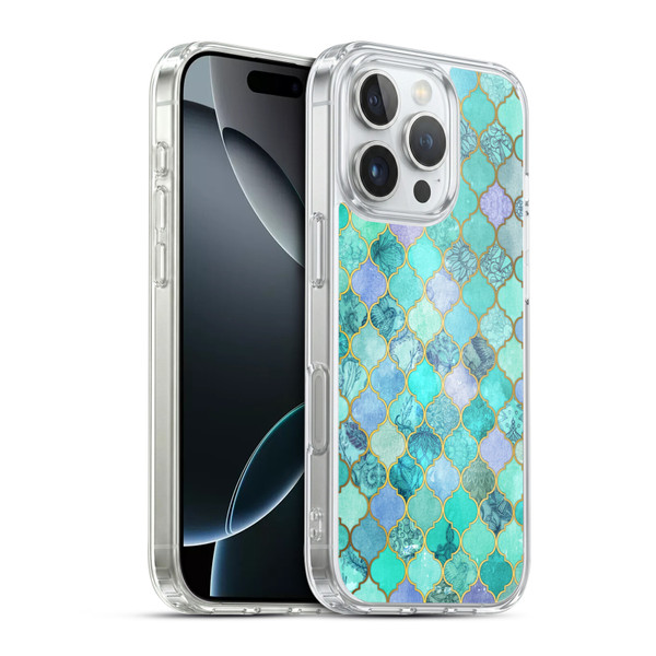 Micklyn Le Feuvre Moroccan Mint Green Soft Gel Case for Apple iPhone 16 Pro & MagSafe