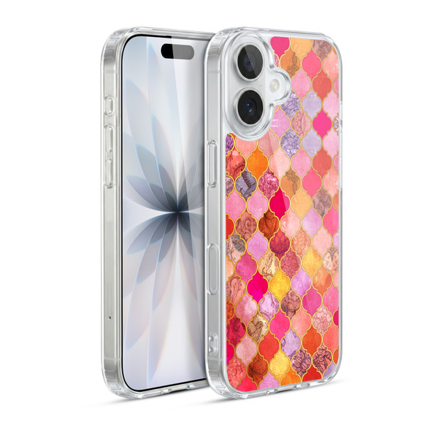 Micklyn Le Feuvre Moroccan Hot Pink and Orange Soft Gel Case for Apple iPhone 17
