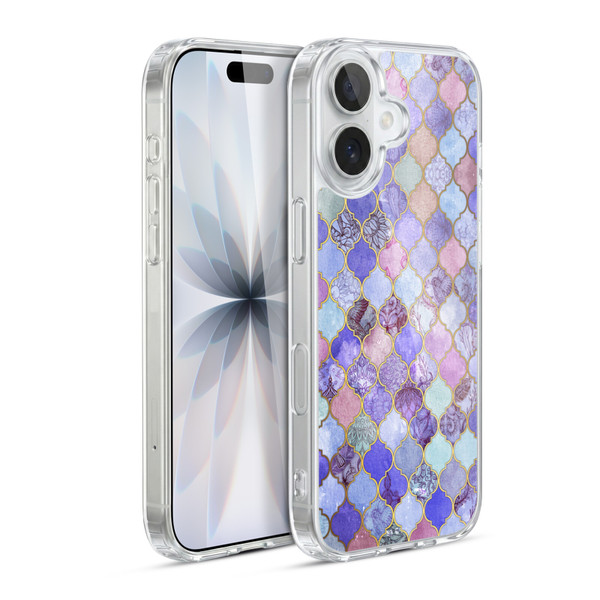 Micklyn Le Feuvre Moroccan Decorative Purple Soft Gel Case for Apple iPhone 17