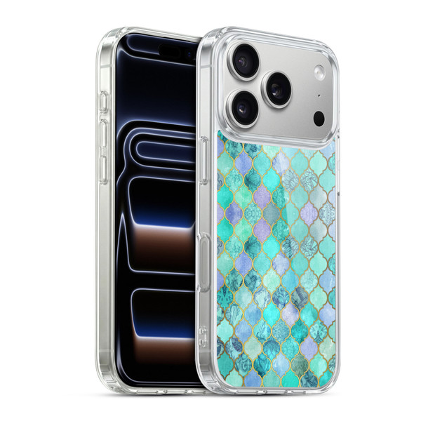 Micklyn Le Feuvre Moroccan Mint Green Soft Gel Case for Apple iPhone 17 Pro