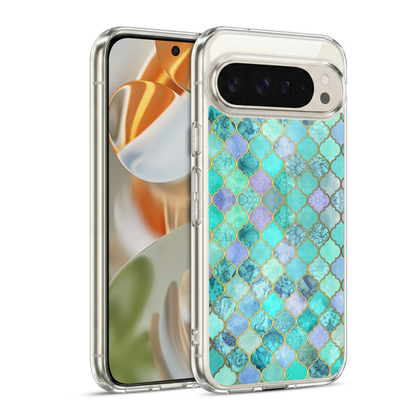 Micklyn Le Feuvre Moroccan Mint Green Soft Gel Case for Google Pixel 9 / Pixel 9 Pro