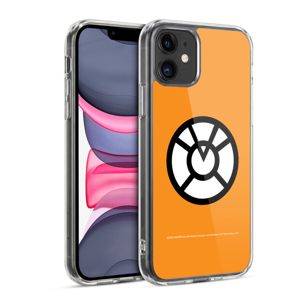 Green Lantern DC Comics Lantern Corps Orange Soft Gel Case for Apple iPhone 11