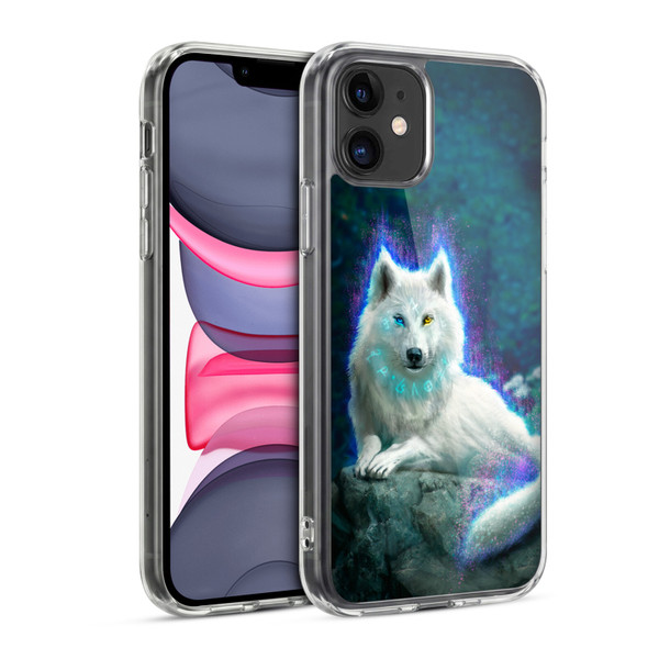 Anthony Christou Fantasy Art White Wolf Soft Gel Case for Apple iPhone 11