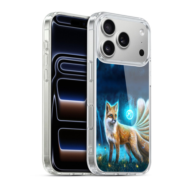 Anthony Christou Fantasy Art Magic Fox In Moonlight Soft Gel Case for Apple iPhone 17 Pro