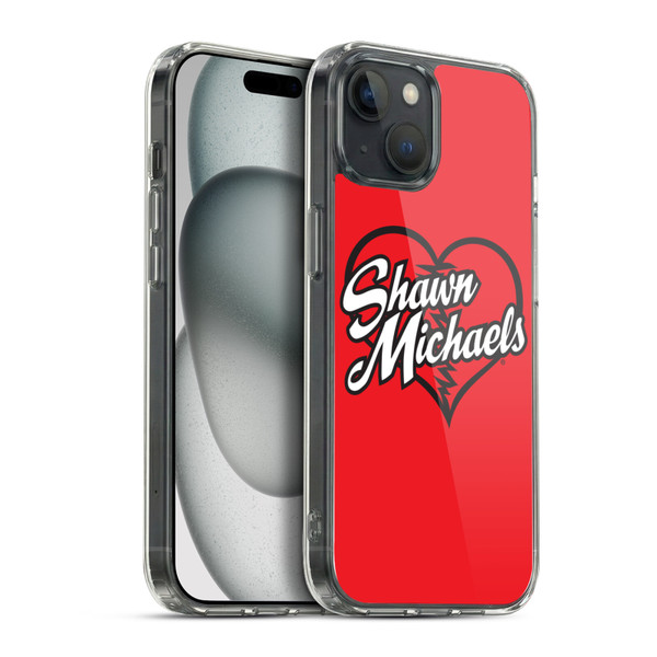 WWE Shawn Michaels Logo Soft Gel Case for Apple iPhone 15 Plus & MagSafe