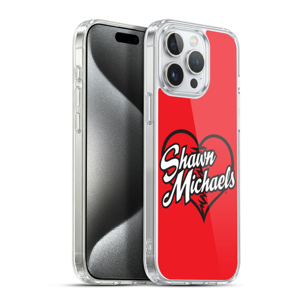 WWE Shawn Michaels Logo Soft Gel Case for Apple iPhone 15 Pro Max & MagSafe