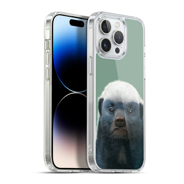 Vincent Hie Animals Honey Badger Soft Gel Case for Apple iPhone 13 Pro Max & MagSafe