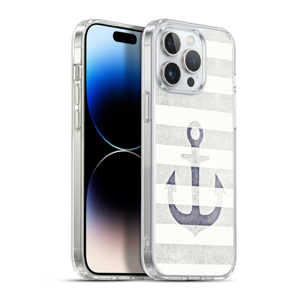 Monika Strigel Vintage Anchors White Soft Gel Case for Apple iPhone 13 Pro Max & MagSafe