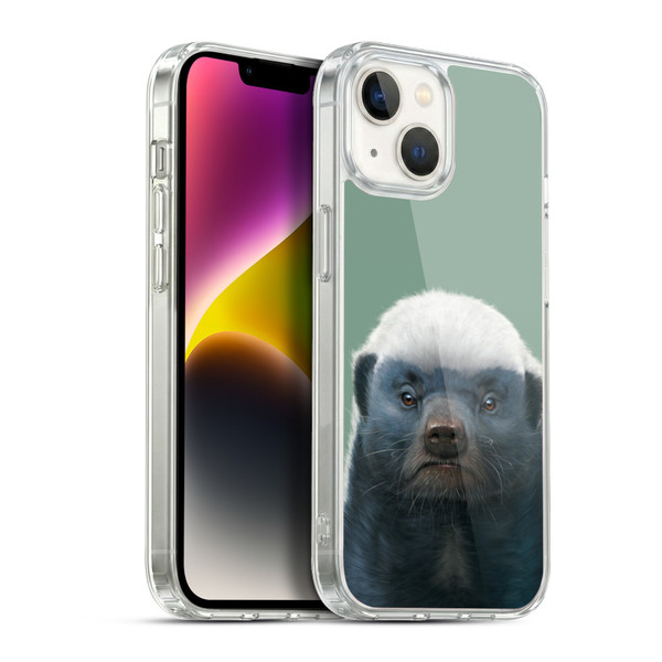 Vincent Hie Animals Honey Badger Soft Gel Case for Apple iPhone 14