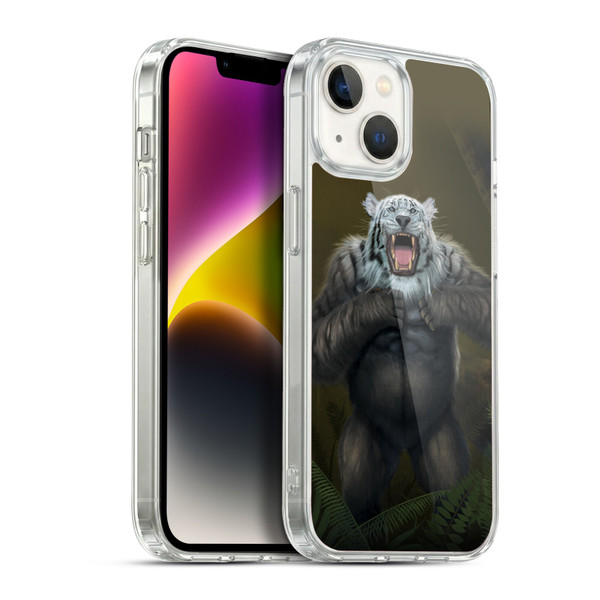 Vincent Hie Animals Tiger Gorilla Soft Gel Case for Apple iPhone 14