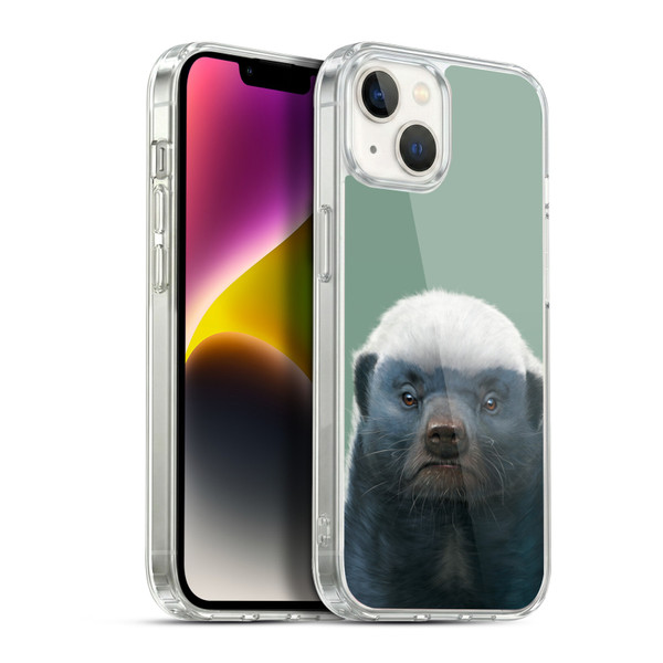 Vincent Hie Animals Honey Badger Soft Gel Case for Apple iPhone 14 Plus & MagSafe