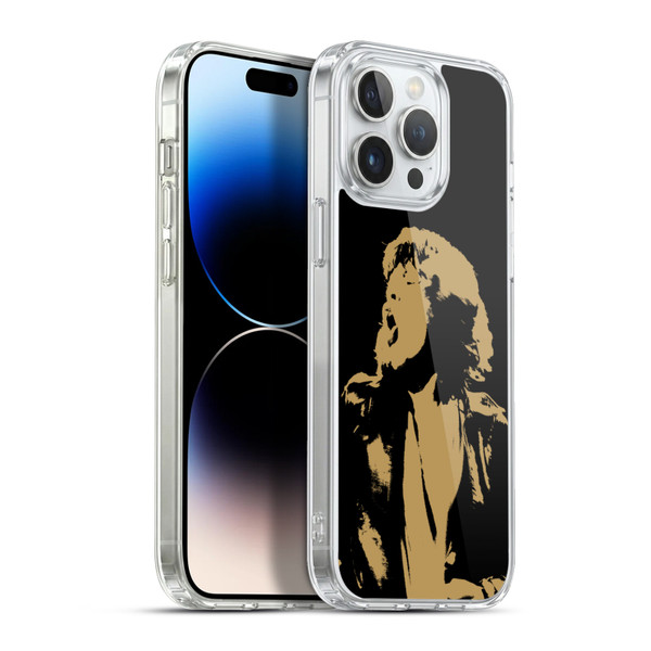 The Rolling Stones Mick Jagger Grunge Soft Gel Case for Apple iPhone 13 Pro Max & MagSafe