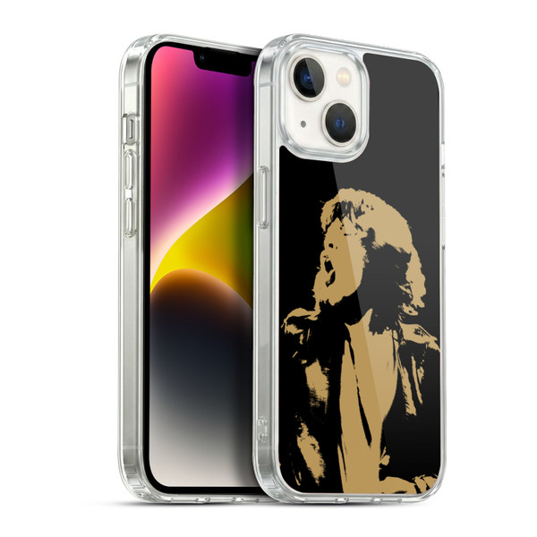The Rolling Stones Mick Jagger Grunge Soft Gel Case for Apple iPhone 14
