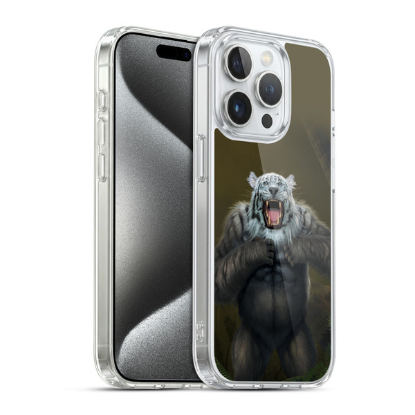Vincent Hie Animals Tiger Gorilla Soft Gel Case for Apple iPhone 15 Pro & MagSafe