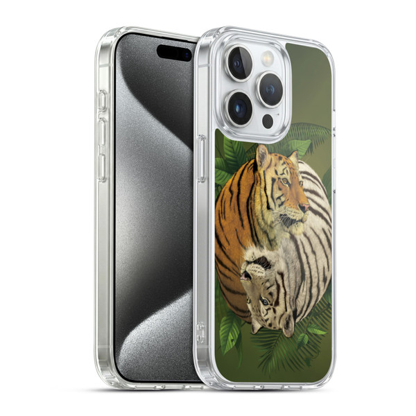 Vincent Hie Animals Tiger Yin Yang Soft Gel Case for Apple iPhone 15 Pro & MagSafe