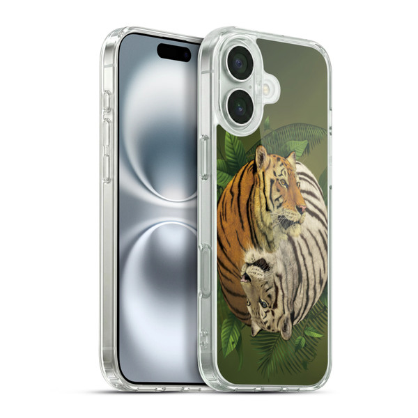 Vincent Hie Animals Tiger Yin Yang Soft Gel Case for Apple iPhone 16 Plus & MagSafe