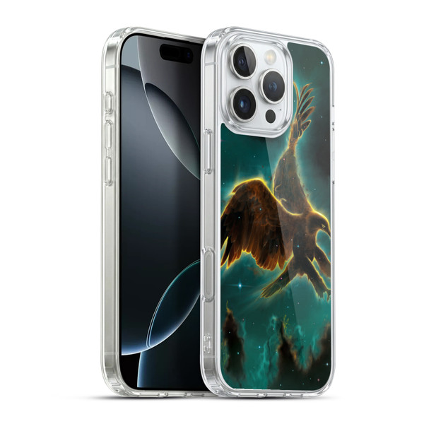 Vincent Hie Animals Eagle Galaxy Soft Gel Case for Apple iPhone 16 Pro Max & MagSafe