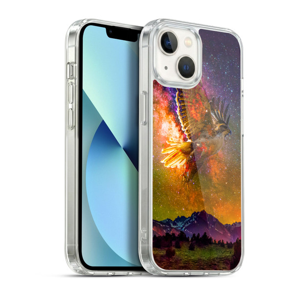 Dave Loblaw Animals Night Hawk Soft Gel Case for Apple iPhone 13