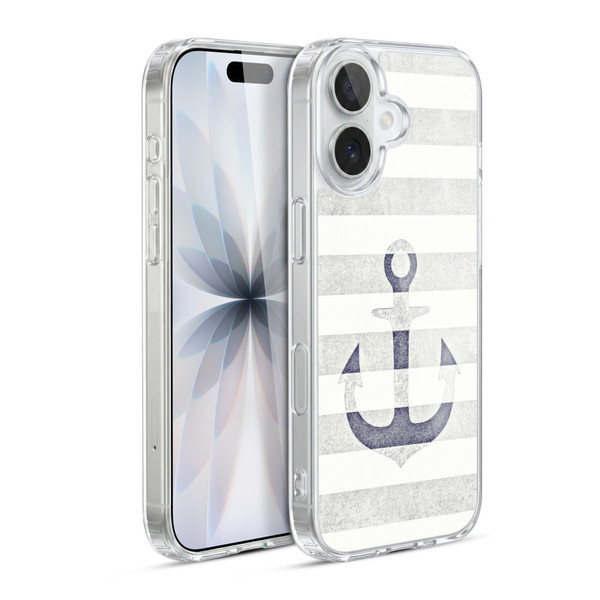 Monika Strigel Vintage Anchors White Soft Gel Case for Apple iPhone 17