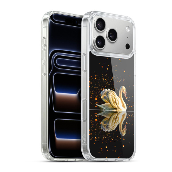 Dave Loblaw Animals Swan Lake Reflections Soft Gel Case for Apple iPhone 17 Pro Max