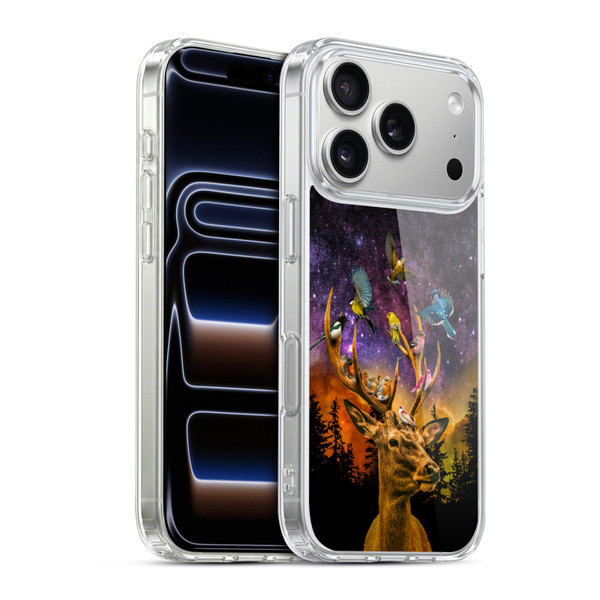 Dave Loblaw Animals Deer and Birds Soft Gel Case for Apple iPhone 17 Pro