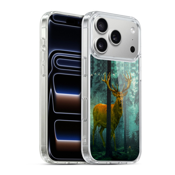 Dave Loblaw Animals Giant Forest Deer Soft Gel Case for Apple iPhone 17 Pro