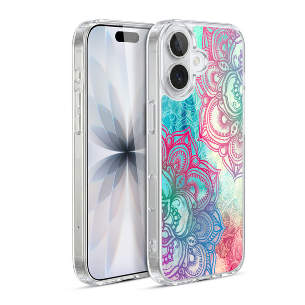 Micklyn Le Feuvre Mandala 3 Round And Round The Rainbow Soft Gel Case for Apple iPhone 17