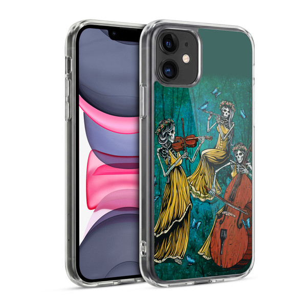 David Lozeau Colourful Art Three Female Soft Gel Case for Apple iPhone 11