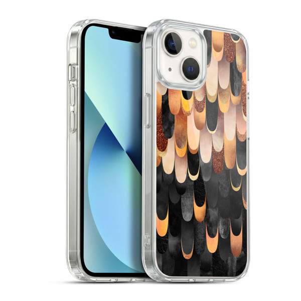 Elisabeth Fredriksson Sparkles Copper And Black Soft Gel Case for Apple iPhone 13