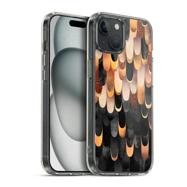 Elisabeth Fredriksson Sparkles Copper And Black Soft Gel Case for Apple iPhone 15 Plus & MagSafe