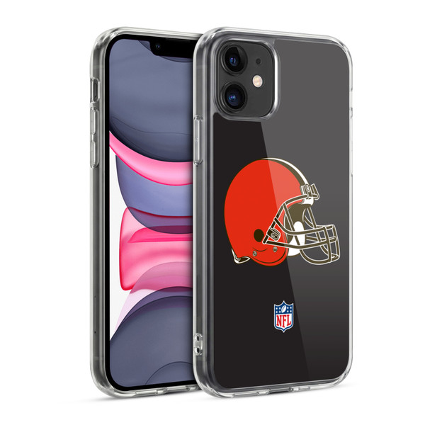 NFL Cleveland Browns Logo Plain Soft Gel Case for Apple iPhone 11
