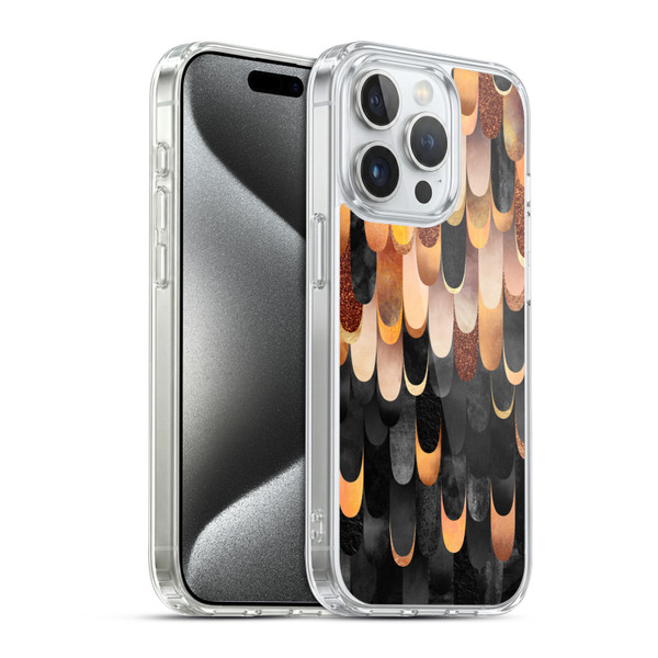 Elisabeth Fredriksson Sparkles Copper And Black Soft Gel Case for Apple iPhone 15 Pro & MagSafe